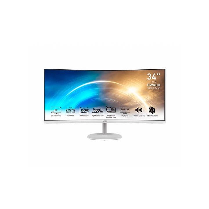 Monitor MSI Pro MP341CQW 34" UWQHD 100 Hz VA curvo