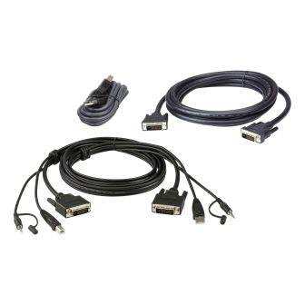 ATEN Kit de cable para KVM seguro DVI-D dual link dual display USB de…