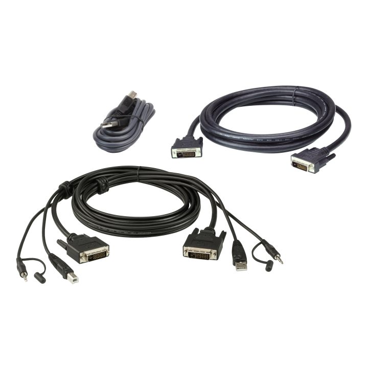 ATEN Kit de cable para KVM seguro DVI-D dual link dual display USB de…