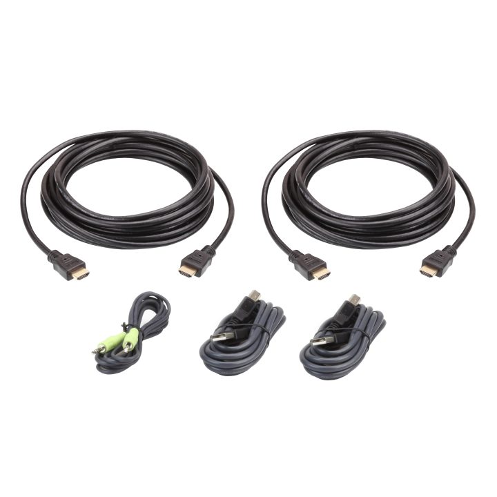 ATEN Kit de cable para KVM seguro HDMI dual display USB de 3 m