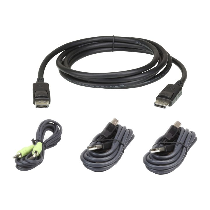 ATEN Kit de cable para KVM seguro DisplayPort USB de 3 m