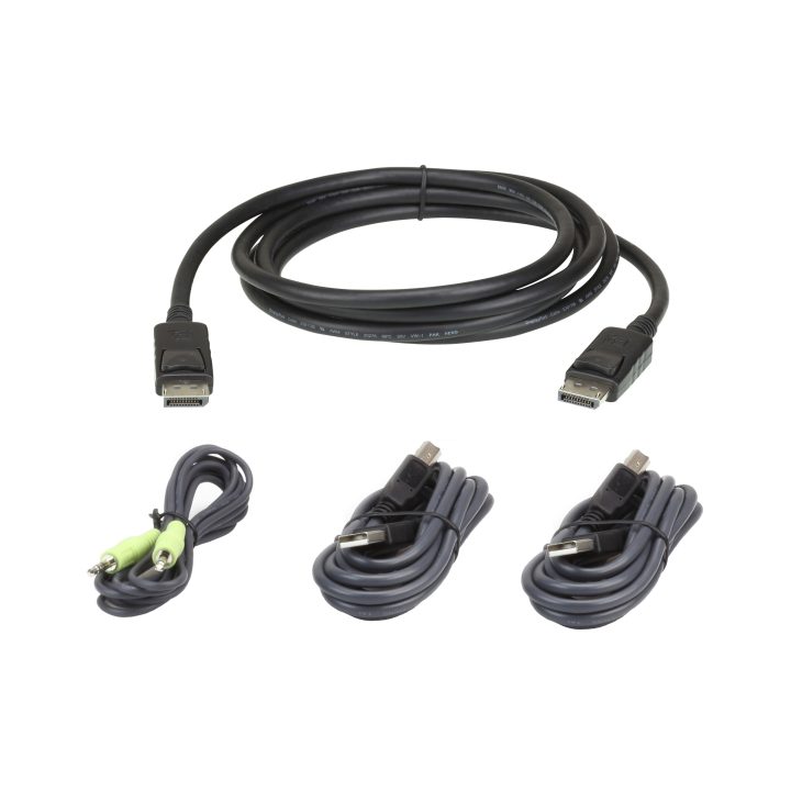 ATEN Secure KVM DisplayPort USB Cable Kit, 3 m