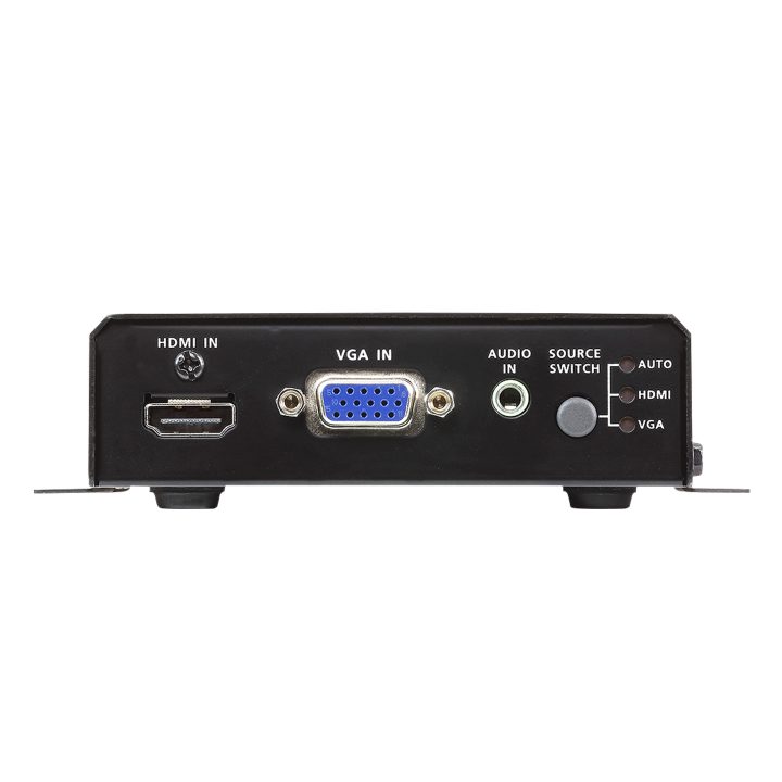 ATEN Switch con conversor de 2 puertos VGA/HDMI a HDMI 4K