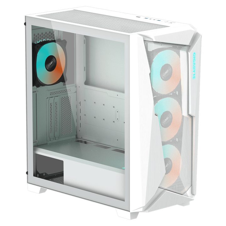 GIGABYTE C301 GLASS WHITE White Mid-Tower PC Case