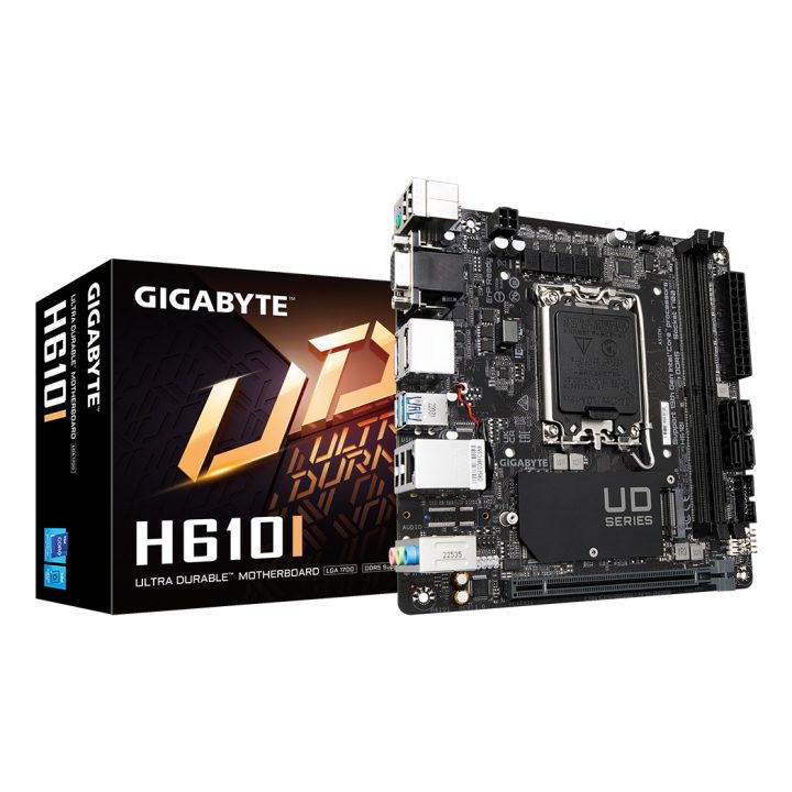 GIGABYTE H610I Motherboard - Suporta CPUs Intel Core de 14ª geração…