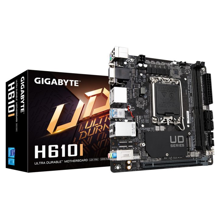 GIGABYTE H610I Motherboard - Supports 14th Gen Intel Core CPUs…