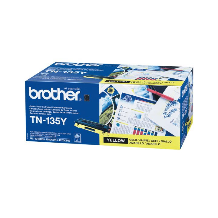 Brother TN-135Y cartucho de toner 1 unidade(s) Original Amarelo