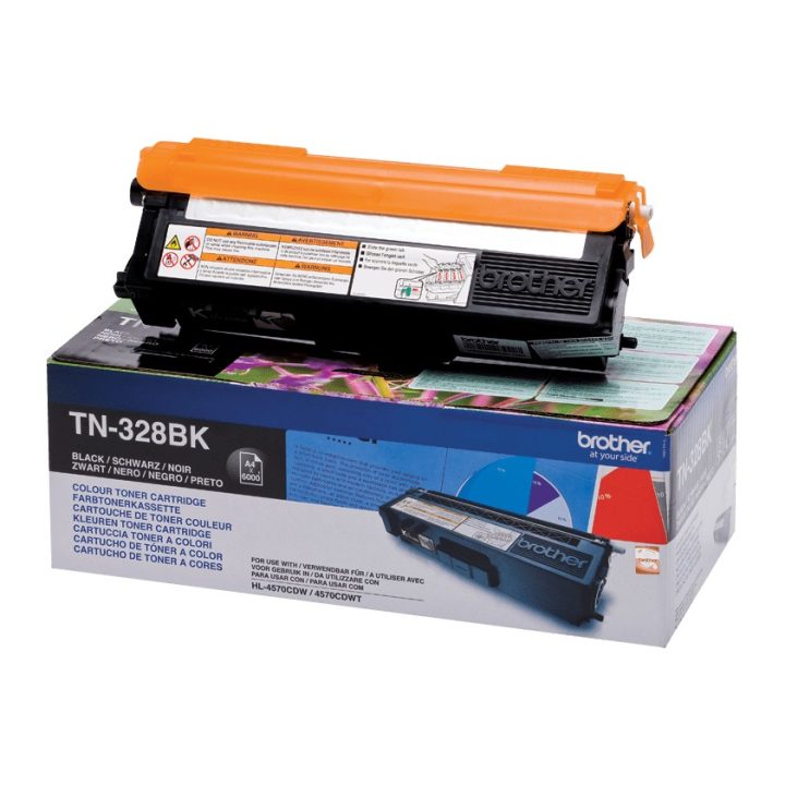 Brother TN-328BK cartucho de tóner 1 peça(s) Original Preto