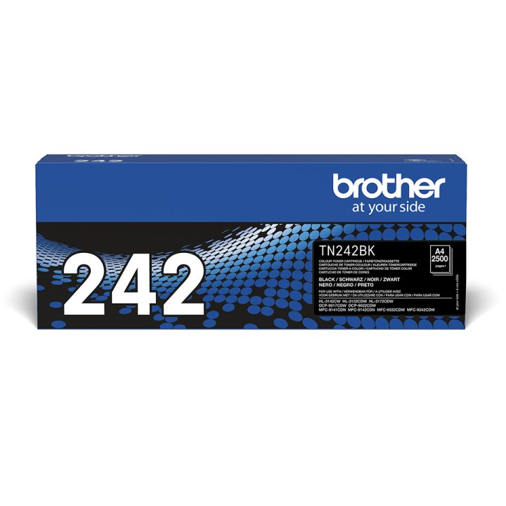 Brother TN-242BK cartucho de tóner 1 unidade(s) Original Preto