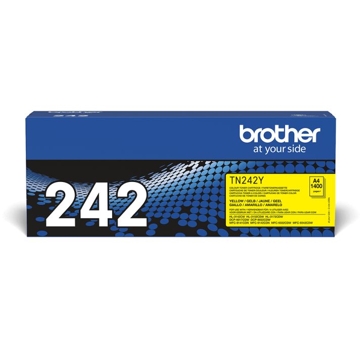 Brother TN-242Y cartucho de tóner 1 peça(s) Original Amarelo