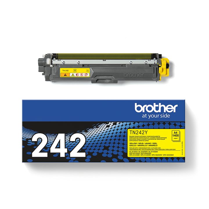 Brother TN-242Y cartucho de tóner 1 peça(s) Original Amarelo