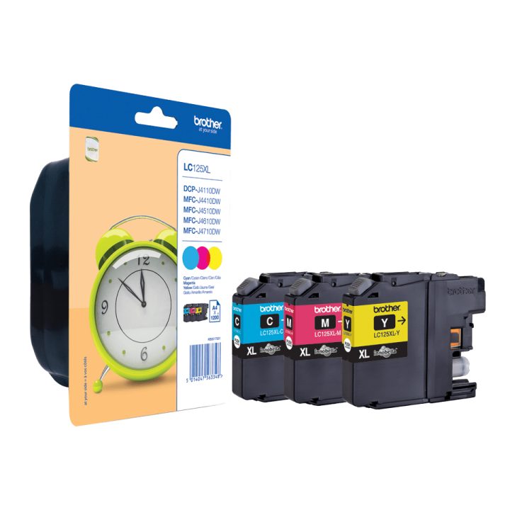 Brother LC125XLRBWBP ink cartridge 3 piece(s) Original High yield…
