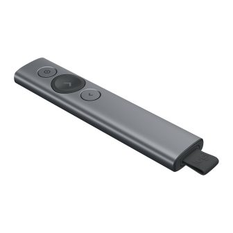 Logitech Spotlight apontador sem fios Bluetooth/RF Cinzento