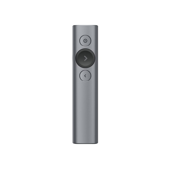 Logitech Spotlight apontador sem fios Bluetooth/RF Cinzento