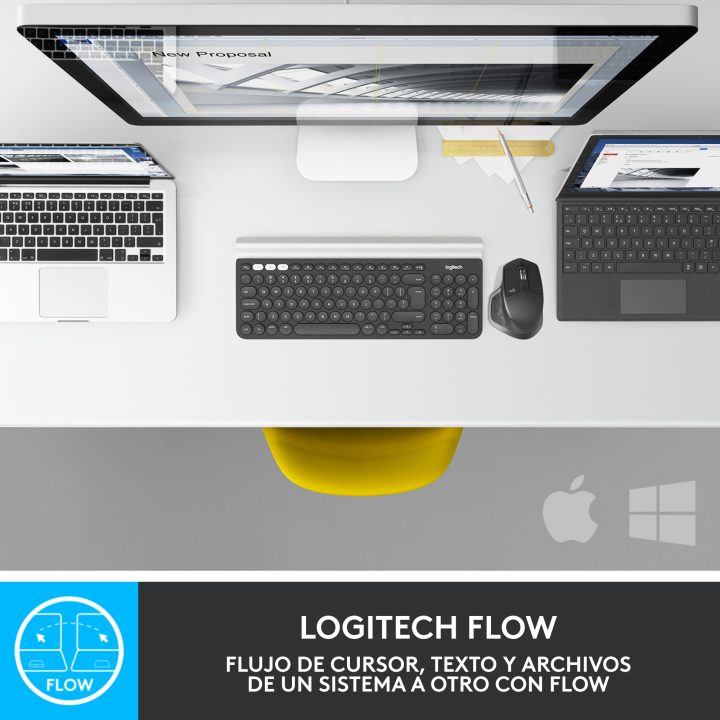 Logitech MX Master 2S rato de escritório para mão direita RF Wireless…
