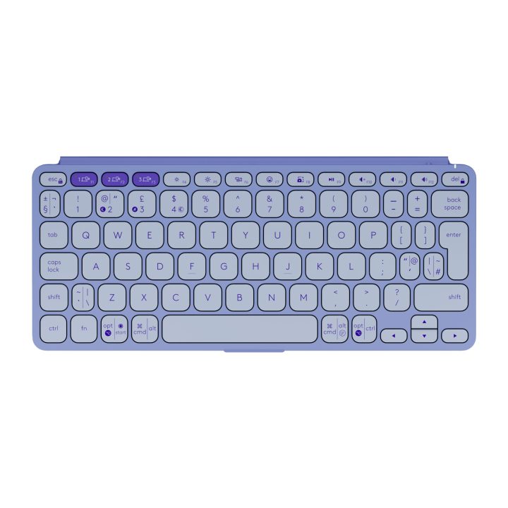 Logitech Keys-To-Go 2 QWERTY Internacional dos EUA Bluetooth Lilás ·…