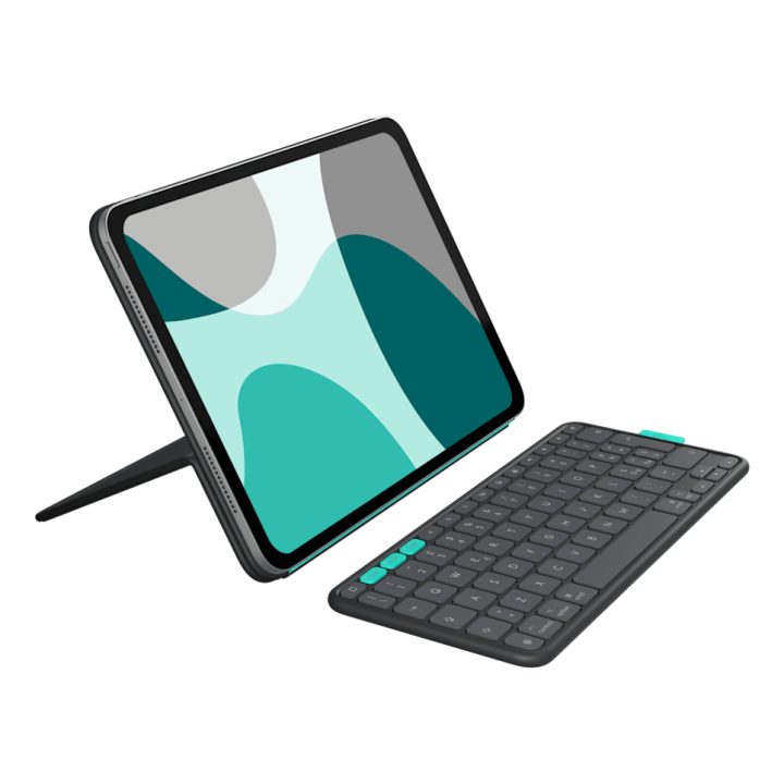Logitech Flip Folio QWERTY Internacional de EE.UU. Bluetooth Grafito