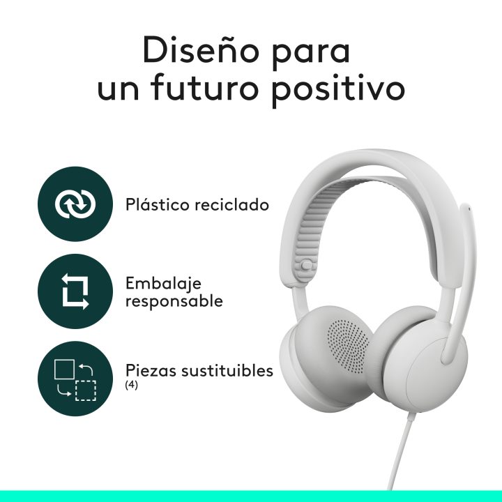Logitech Zone Wired 2 auriculares de diadema con cable