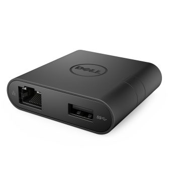 DELL DA200 Wired USB 3.2 Gen 1 (3.1 Gen 1) Type-C Black