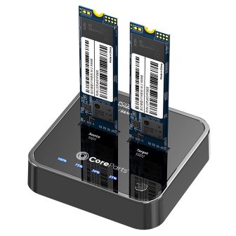 CoreParts MS-CLONER-NVME base de conexión para disco duro Negro