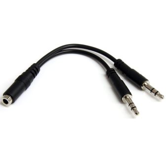StarTech.com Adaptador Divisor de Auriculares 2x Mini-Jack 3,5mm 3…