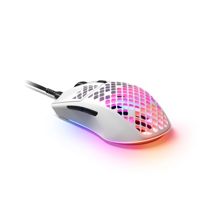Steelseries Aerox 3 rato para mão direita USB Tipo C Óptico 8500 DPI…