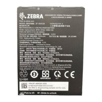 Zebra BTRY-ET401-10INC-01 acessório ou peça de reposição para tablet…