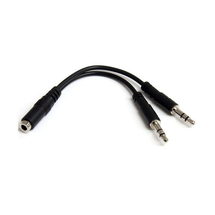 StarTech.com Adaptador Divisor de Auriculares 2x Mini-Jack 3,5mm 3…