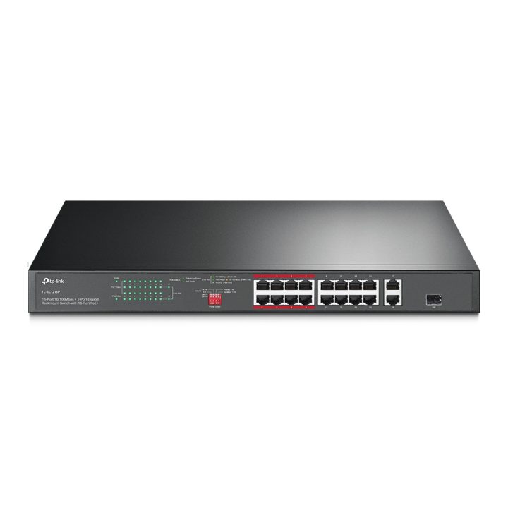 TP-Link TL-SL1218P switch não gerido Gigabit Ethernet (10/100/1000)…
