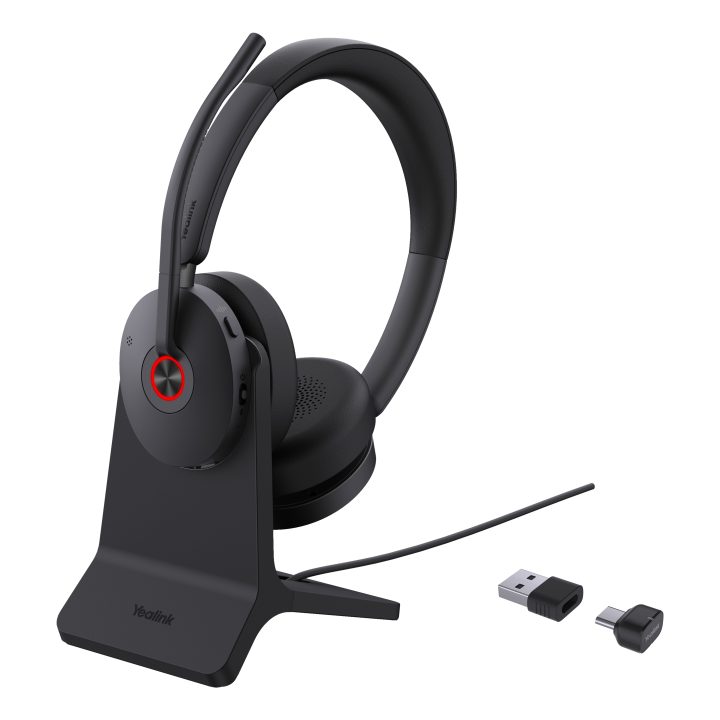 Auscultadores de diadema sem fios Yealink BH74 Stand UC