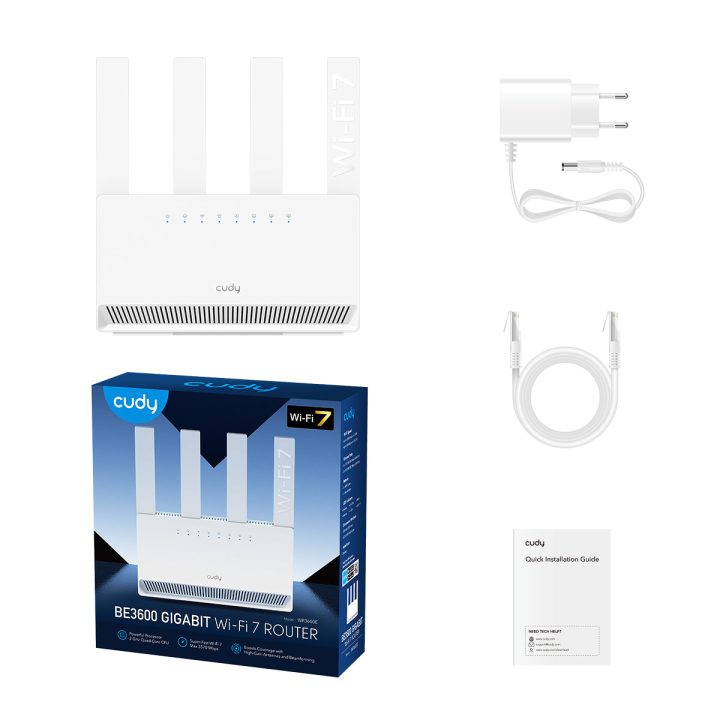Router sem fios Cudy WR3600E Gigabit Ethernet de banda dupla (2,4 GHz…
