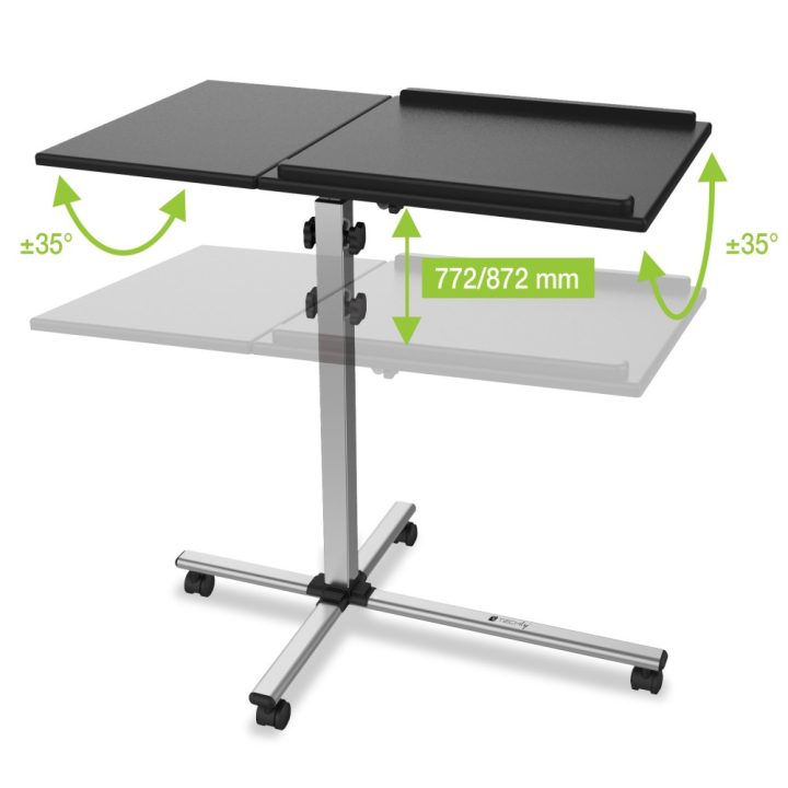 Techly ICA-TB TPM-2 suporte para portátil Preto, Prata