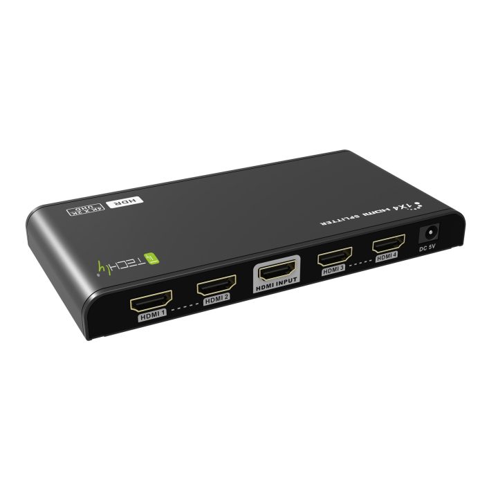 Techly IDATA HDMI2-4K4HDR divisor de vídeo HDMI 4x HDMI