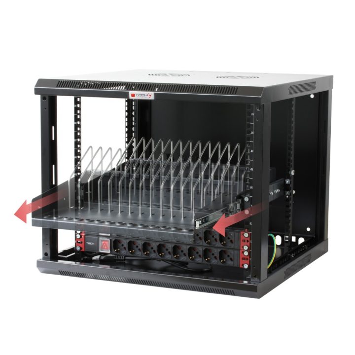 Techly I-CABINET-TRAY14BK accesorio de bastidor Cajón metálico para…
