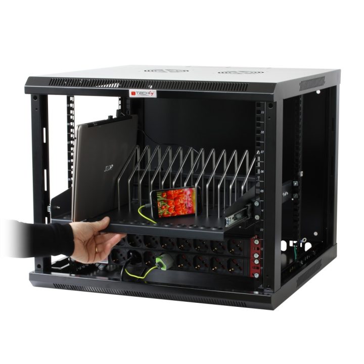 Techly I-CABINET-TRAY14BK accesorio de bastidor Cajón metálico para…