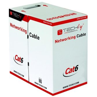 Techly ITP9-RIS-0305 Gray Network Cable 305 m Cat6 S/FTP (S-STP)