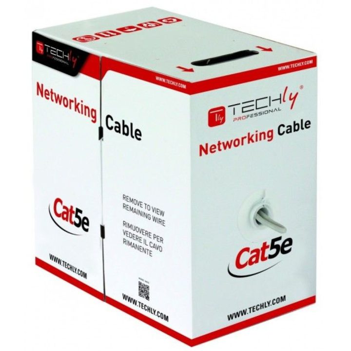 Techly ITP8-RIS-0305LO Black Network Cable 305 m Cat5e F/UTP (FTP)