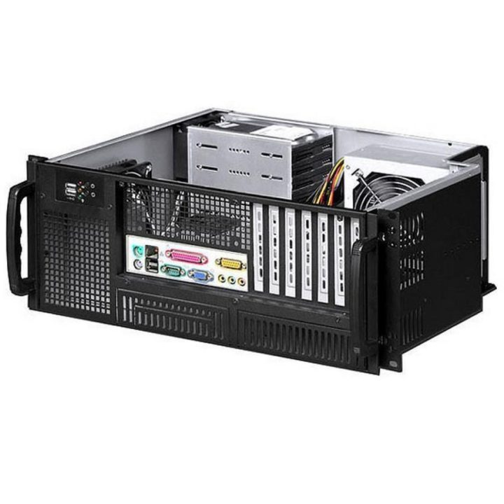 Techly I-CASE MP-P4HX-BLK6 PC Case Rack Black