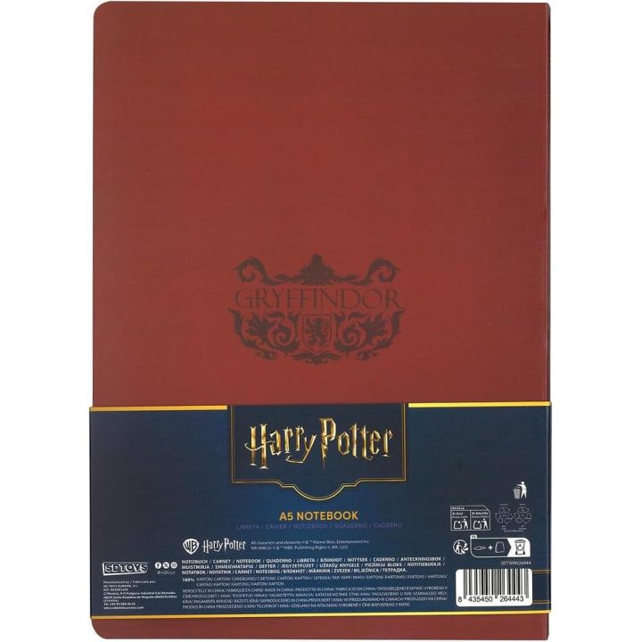 SD Toys Gryffindor Soft Cover Notebook Harry Potter (SDTWRN26444)