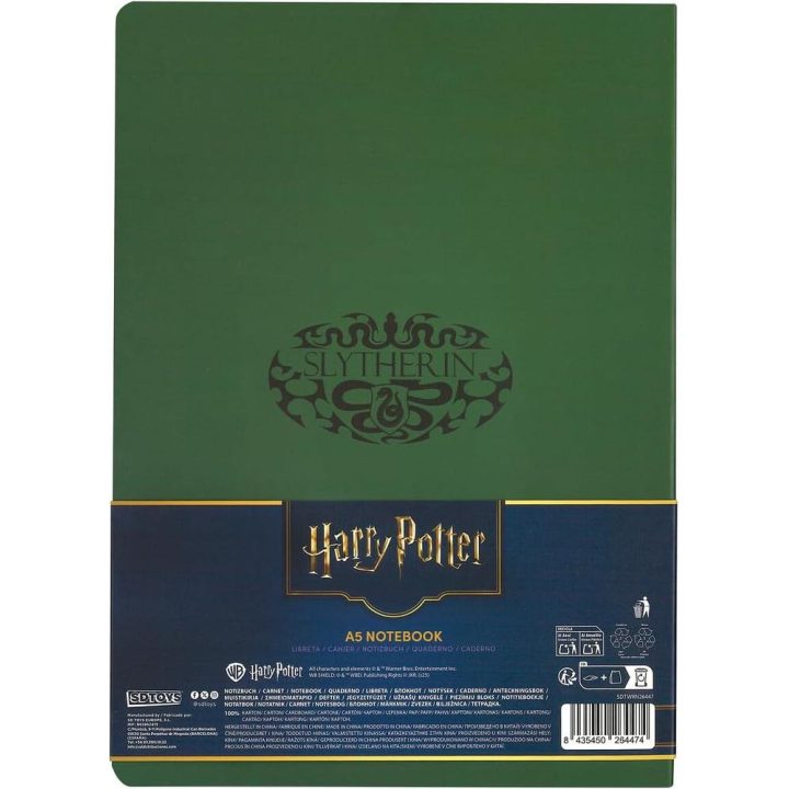 Sd toys Slytherin cuaderno tapa blanda Harry Potter (SDTWRN26447)