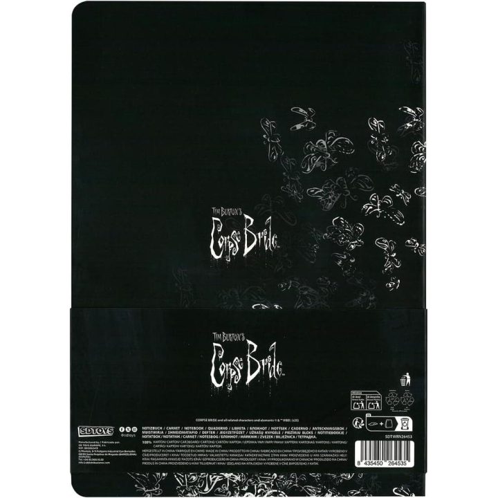 Caderno de capa mole Emily, a Noiva Cadáver (SDTWRN26453) da SD Toys