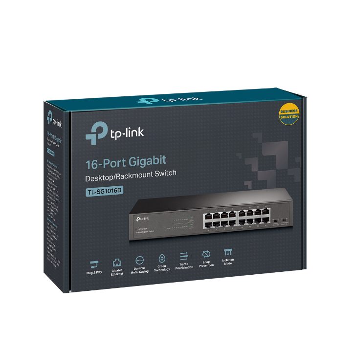 TP-Link TL-SG1016DE L2 Managed Gigabit Ethernet (10/100/1000) Switch…
