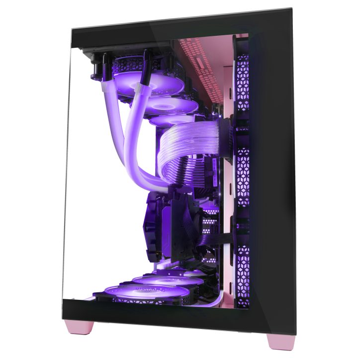 Mars Gaming MCV4 Rosa, Torre Gaming Custom XXL E-ATX, Ventana Cristal…