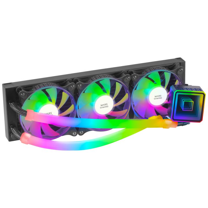 Mars Gaming ML-ULTRA360 Black, CPU Liquid Cooler, 650W TDP, Infinite…