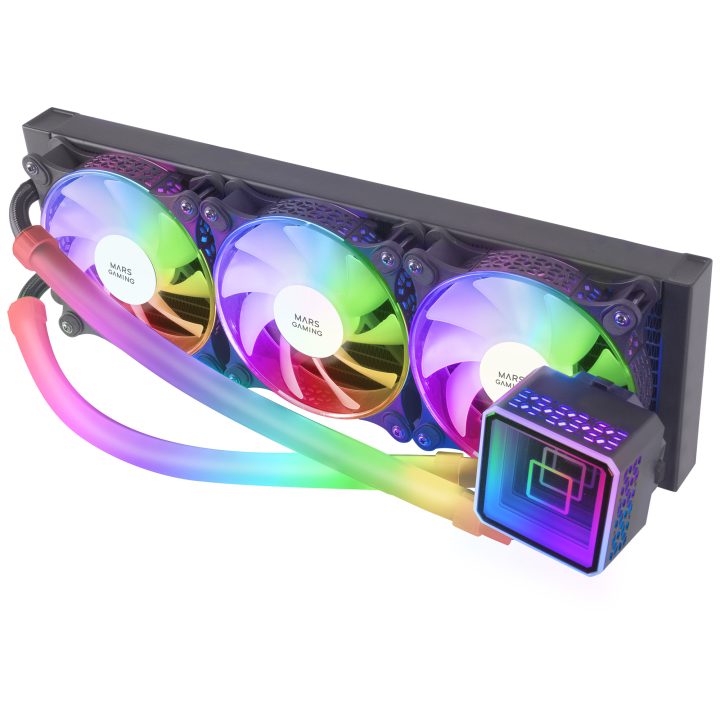 Mars Gaming ML-ULTRA360 Black, CPU Liquid Cooler, 650W TDP, Infinite…