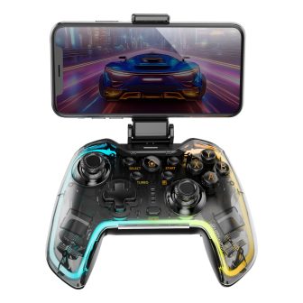 Mars Gaming MGP-BT2 Negro, Transparente Bluetooth/USB Gamepad…
