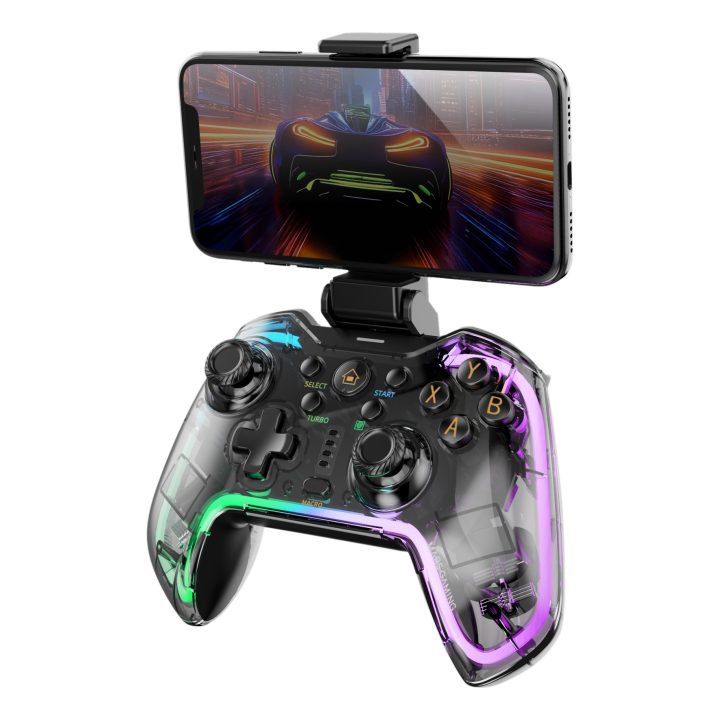Mars Gaming MGP-BT2 Negro, Transparente Bluetooth/USB Gamepad…