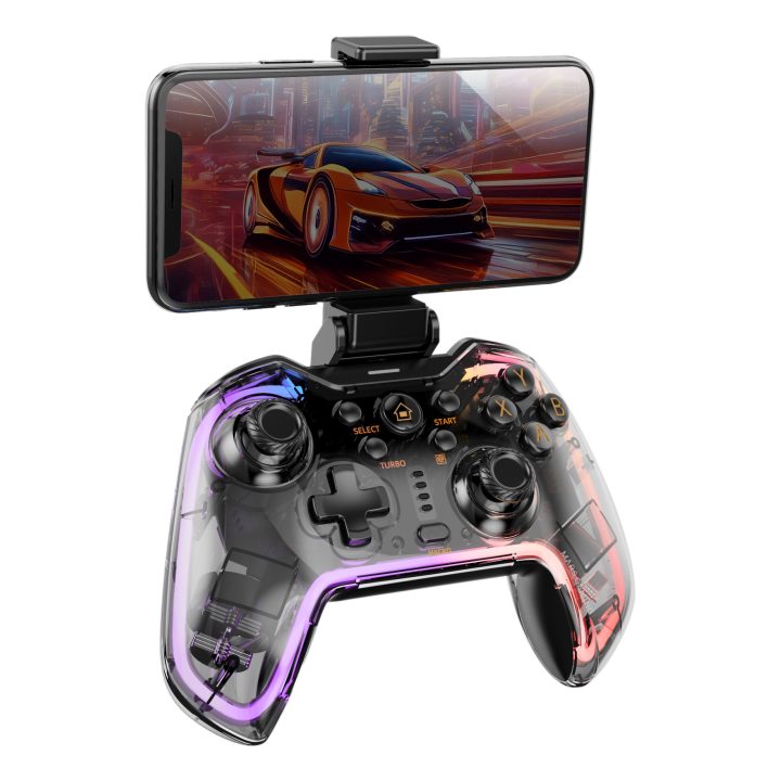 Mars Gaming MGP-BT2 Negro, Transparente Bluetooth/USB Gamepad…