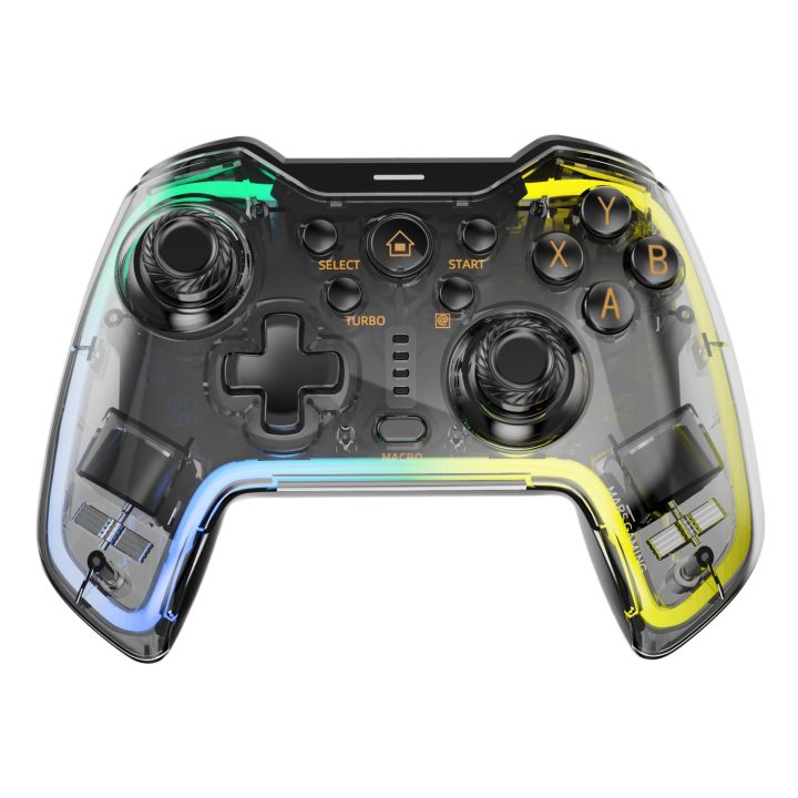 Mars Gaming MGP-BT2 Negro, Transparente Bluetooth/USB Gamepad…