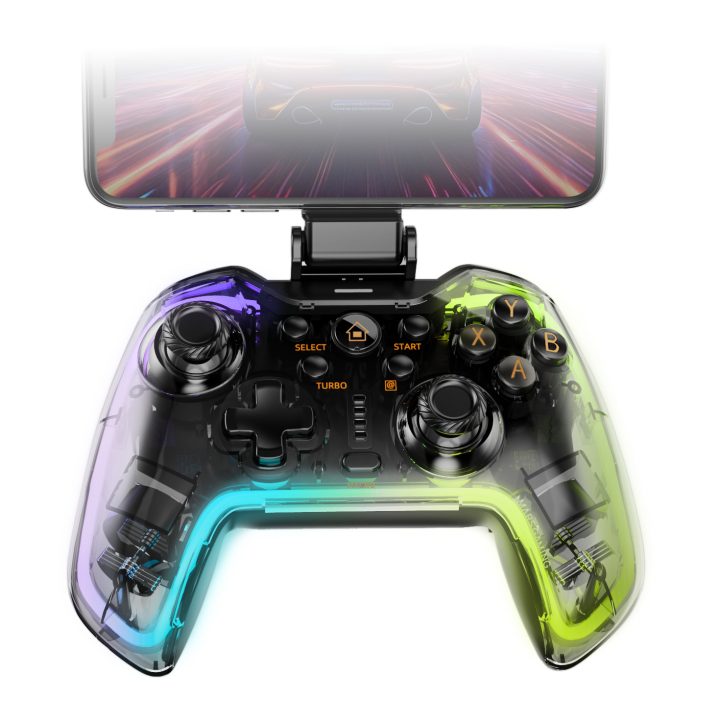Mars Gaming MGP-BT2 Negro, Transparente Bluetooth/USB Gamepad…